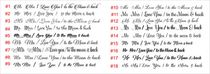 Engraved Wedding Cake Forks: Mr & Mrs Keepsake Dining Set