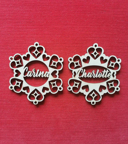 Personalized Wooden Snowflake Ornament: 2020 Keepsake Bauble