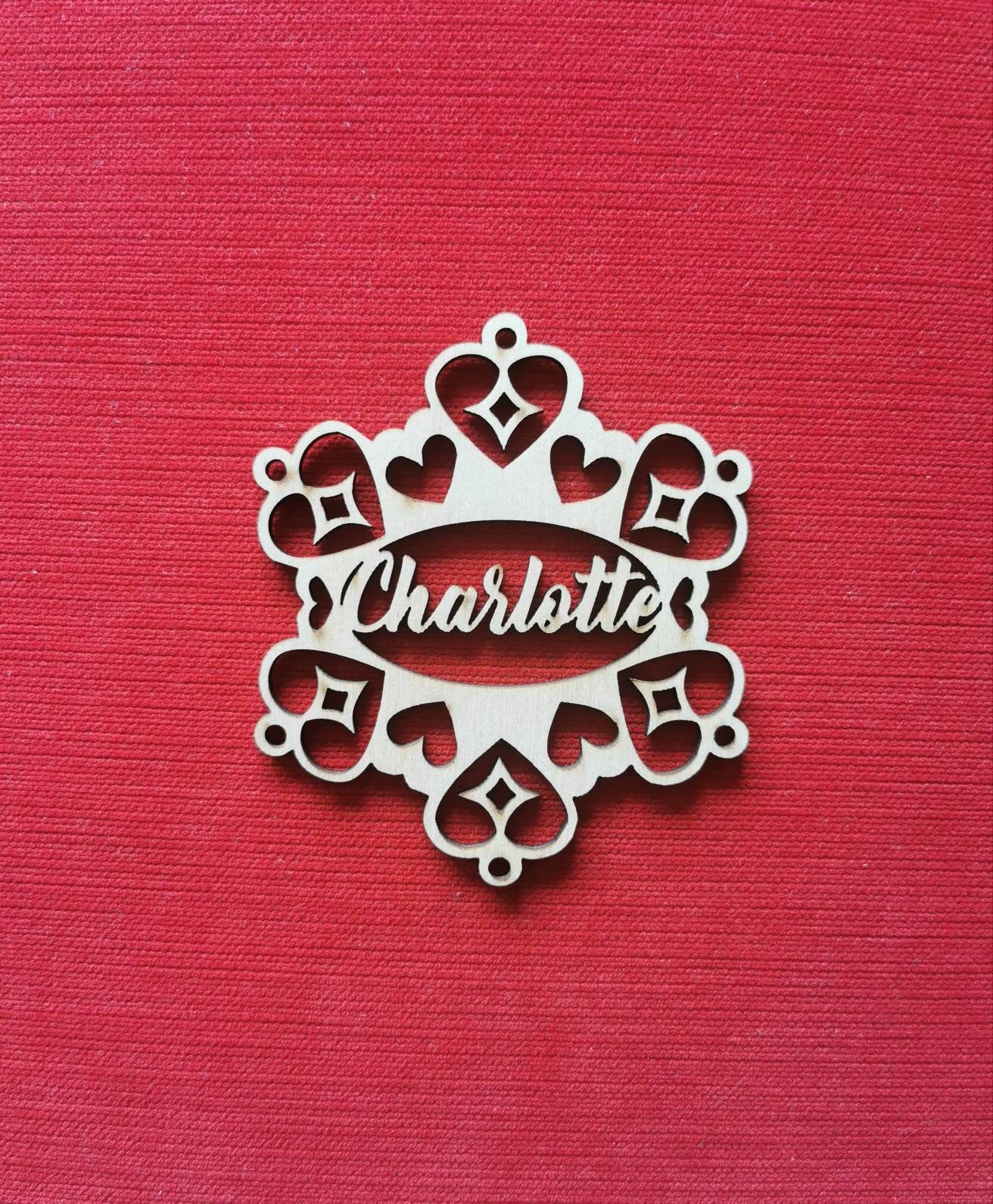 Personalized Wooden Snowflake Ornament: 2020 Keepsake Bauble