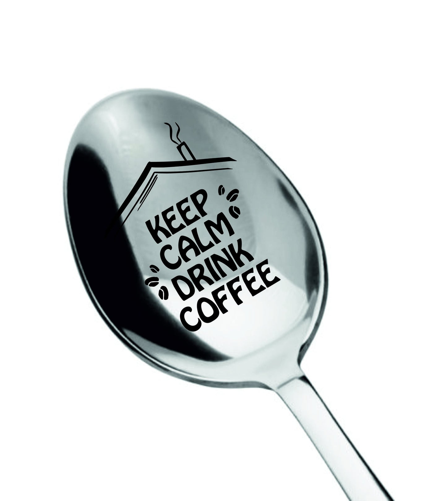 Engraved Coffee Spoon: Personalized Stainless Steel Gift, Lockdown 2020