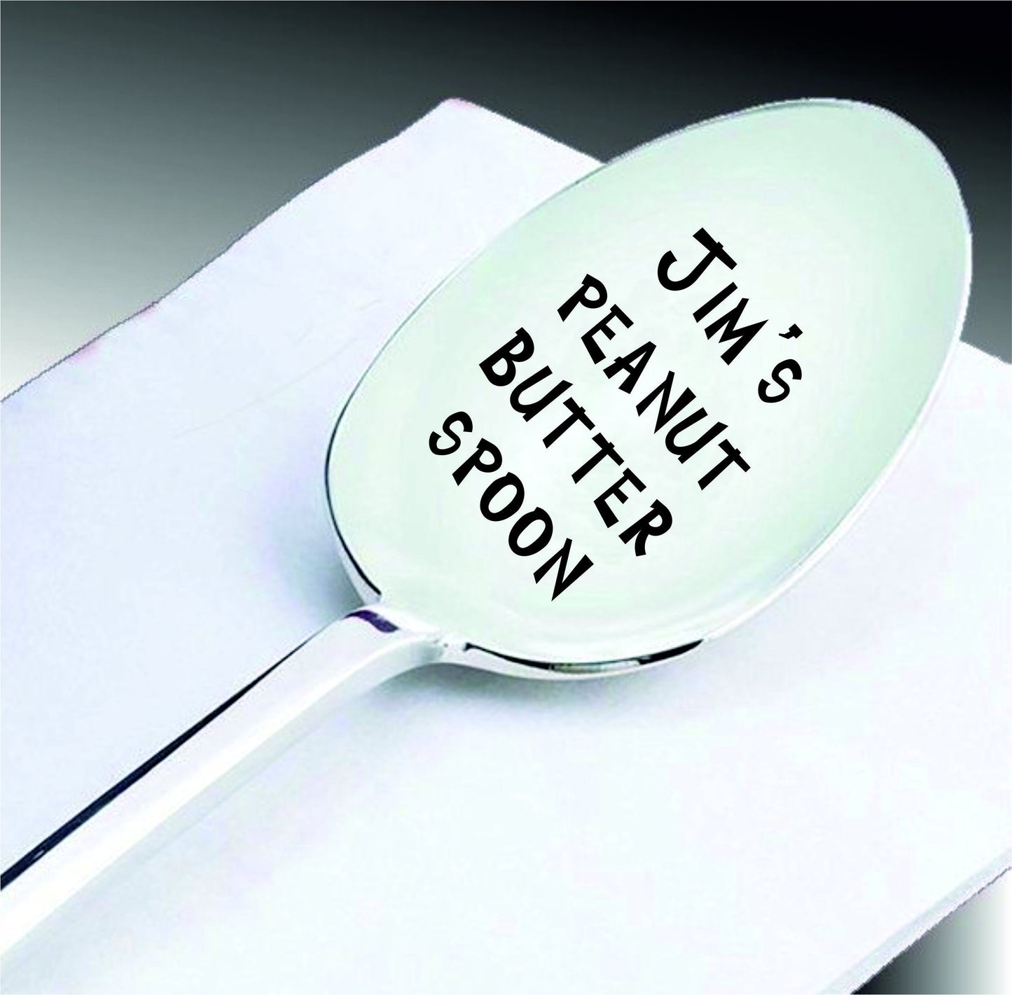 Gravierter Eiscremelöffel: Personalisierter Kaffeelöffel aus Edelstahl