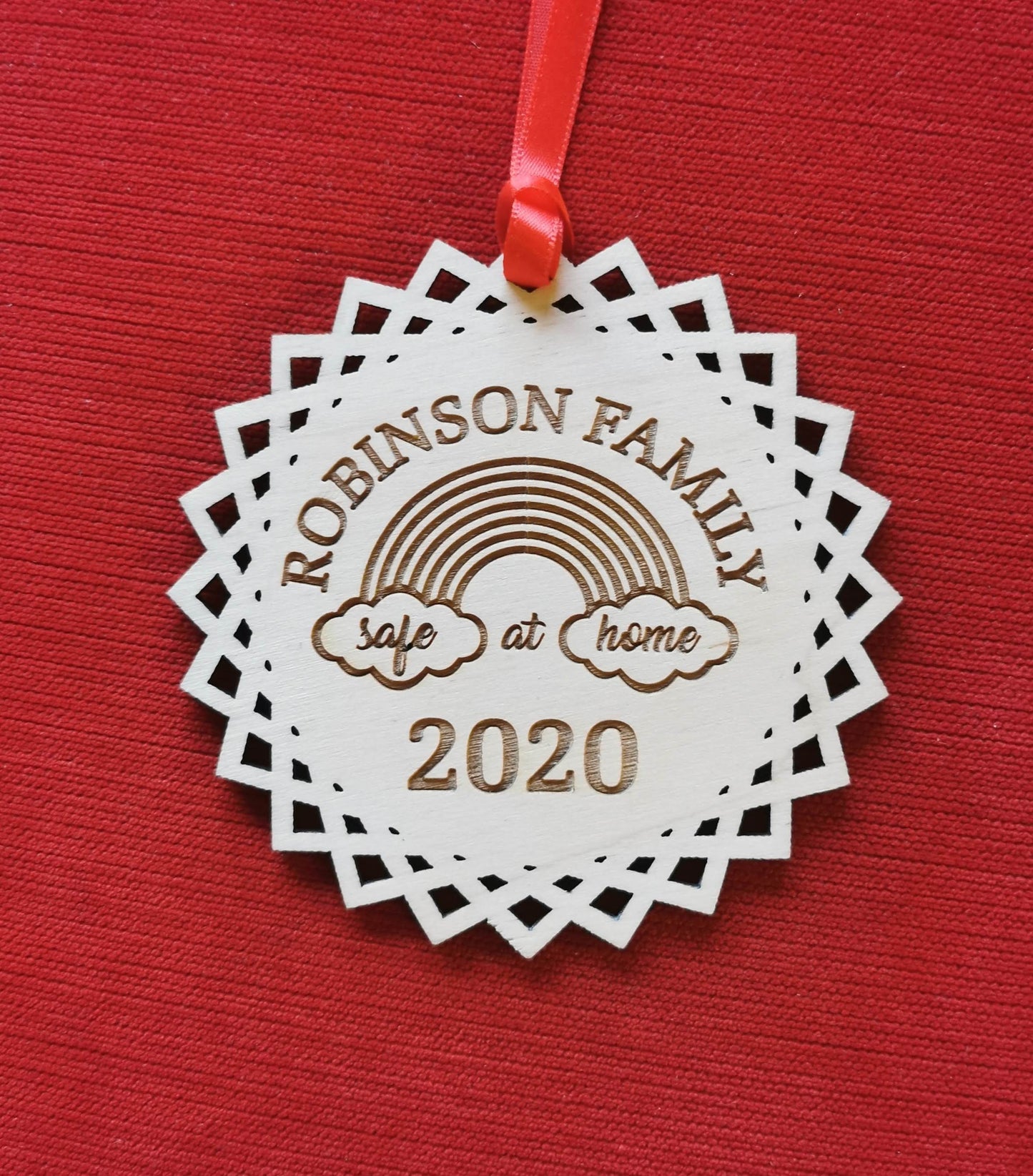 2020 Christmas gift,  lockdown decoration, personalized quarantine ornament, isolation family keepsake, pandemic bauble