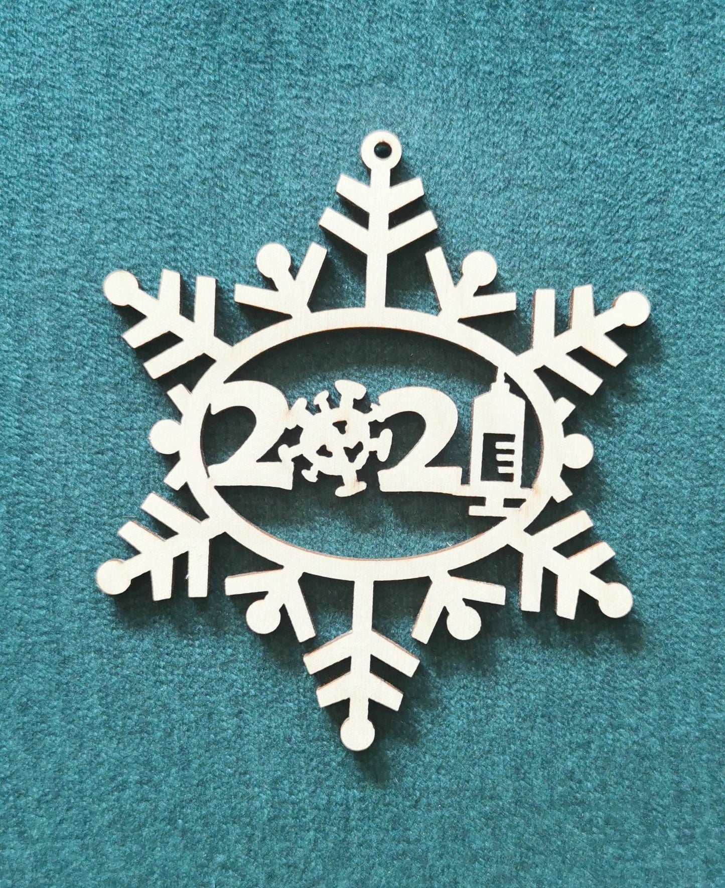 Laser Cut Wooden 2021 Ornament: Pandemic Gag Gift