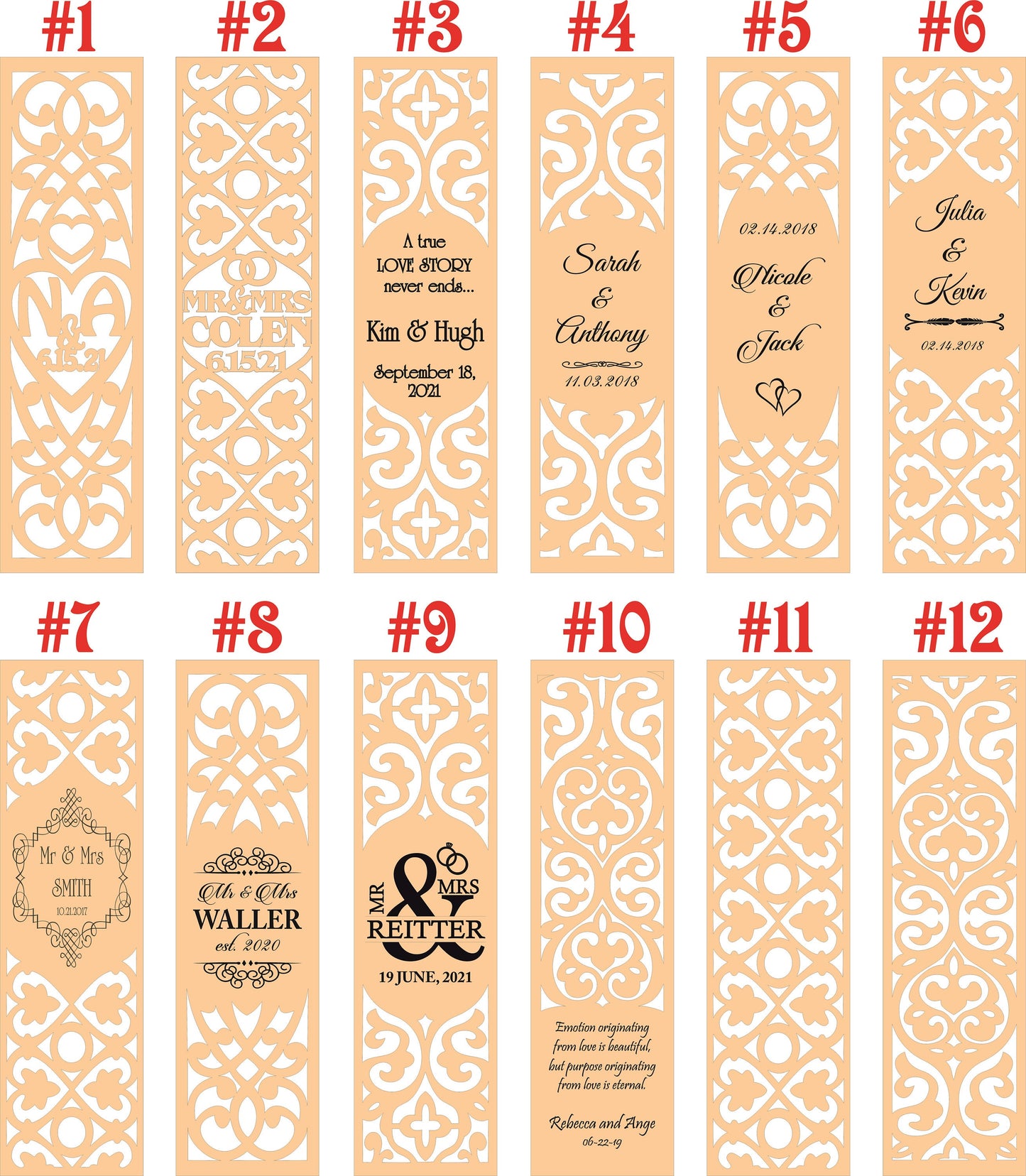 Personalized Laser Cut Wine Box: Wedding Anniversary Keepsake Lantern