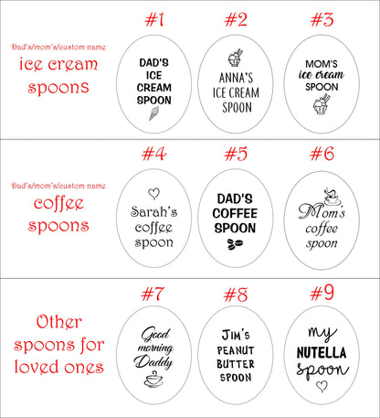 Personalized Engraved Spoon: Stainless Steel Tea Coffee Gift