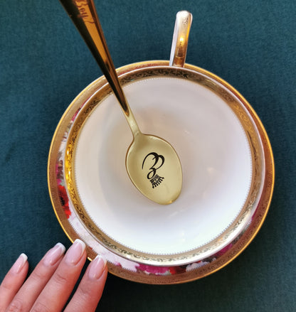 Kaffeelöffel mit gravierten Initialen: Personalisiertes Besteckgeschenk aus Edelstahl