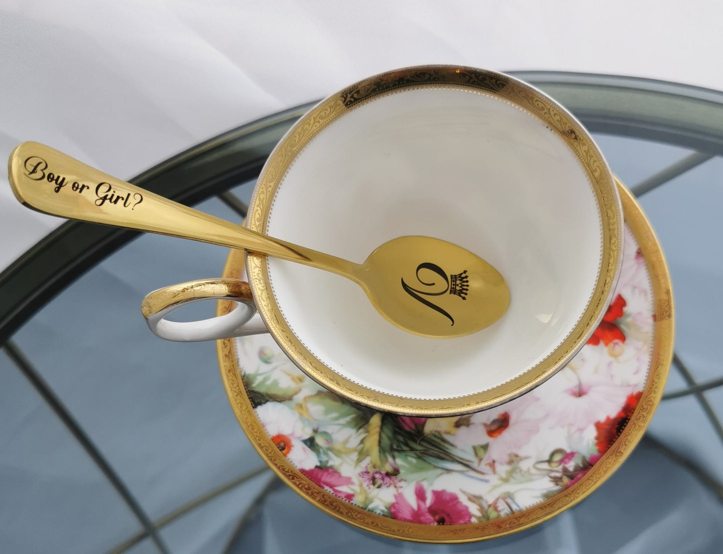 Kaffeelöffel mit gravierten Initialen: Personalisiertes Besteckgeschenk aus Edelstahl