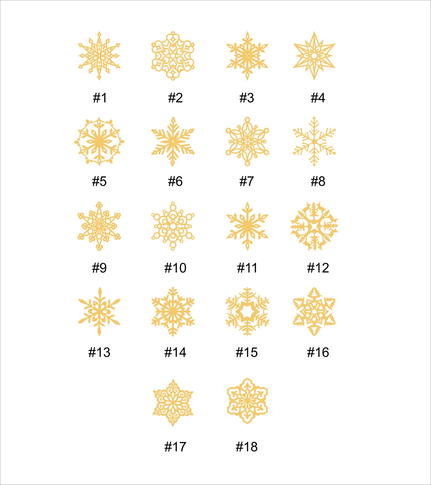 Laser Cut Wood Snowflake Ornaments: Rustic Christmas Decor, Set of 20