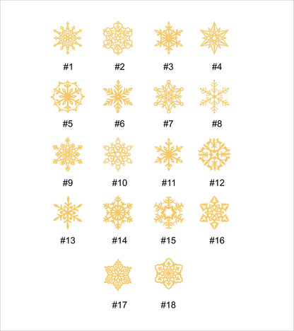 Laser Cut Wood Snowflake Ornaments: Rustic Christmas Decor, Set of 20