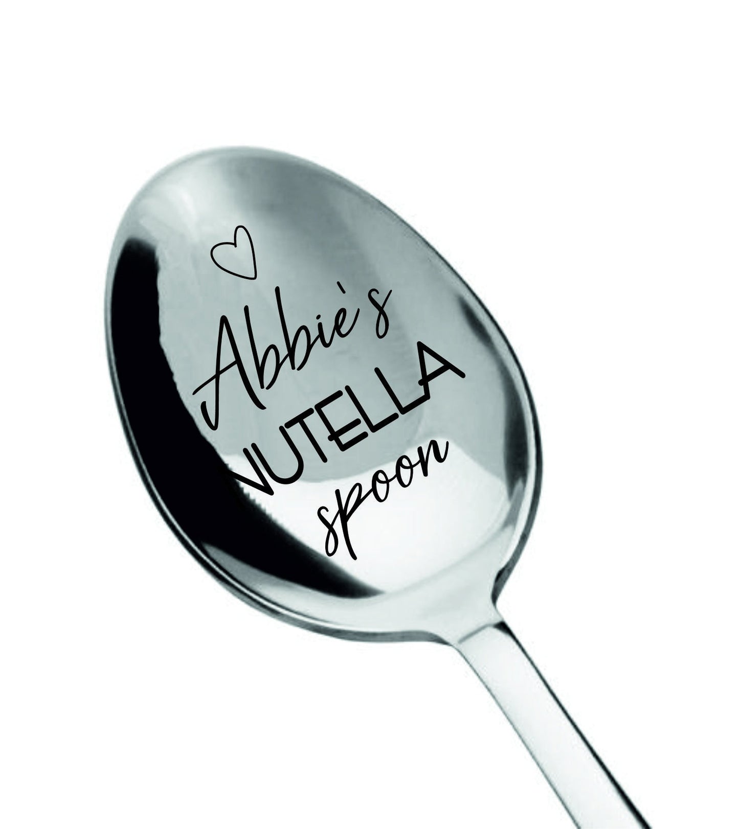 Engraved Spoon with Name, Personalized Peanut Butter Shovel, Custom Stocking Stuffer, Christmas gift for him under 20, White Elephant Gift