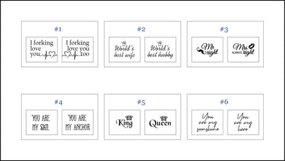 Valentines day engagement aniversary gift for couple, funny engraved forks, I forking love You cutlery, birthday gift for her him wife