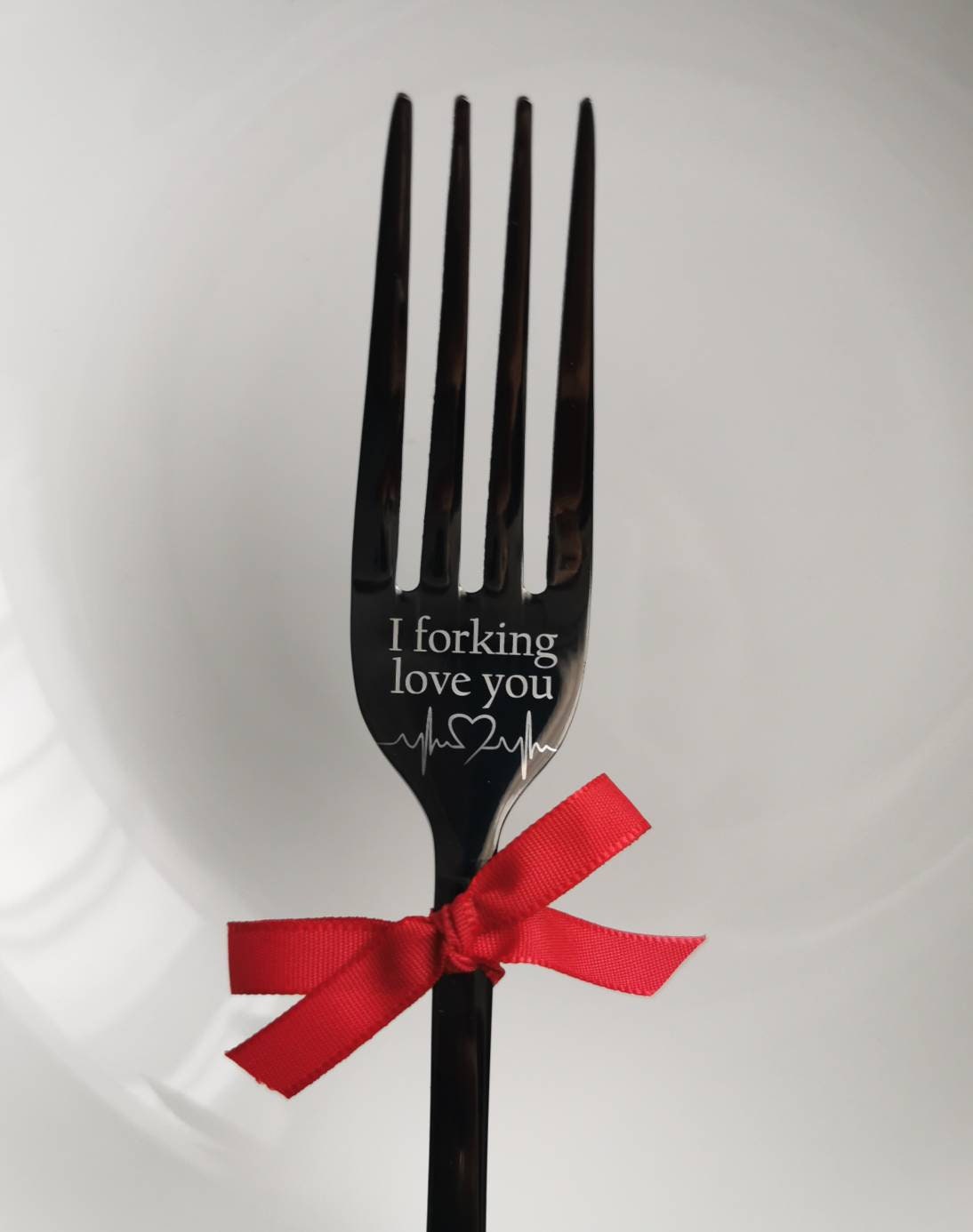 Gravierte Gabel: „Ich liebe dich so sehr!“ – Lustiges Scherzgeschenk