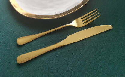 Elegante goldene Edelstahl-Hochzeitsgabeln mit individueller Gravur: Geschenkverpackung – Erinnerungsstück für das Ehepaar