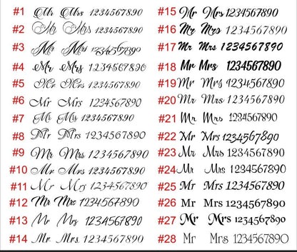 Engraved Wedding Forks Set: Personalized Bridal Shower Gift