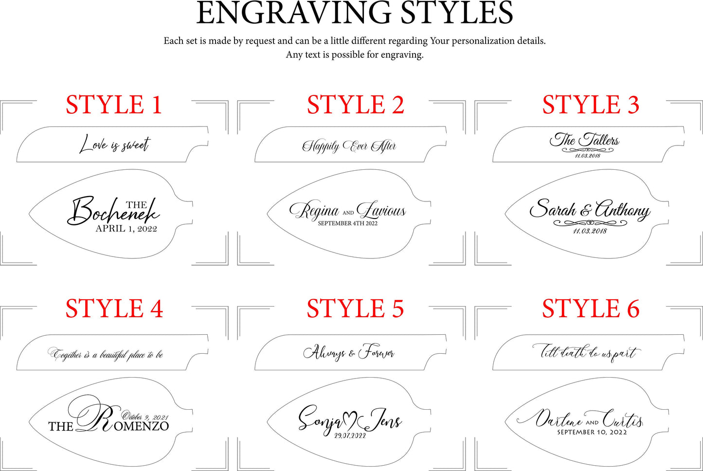 Gold Wedding Cake Knife Set: Personalized Engraved Bridal Shower Gift