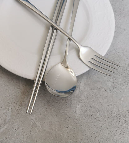 Personalized Chopsticks, Fork Spoon Set – Engraved Stainless Steel Cutlery with Case for Kids, Camping & Travel