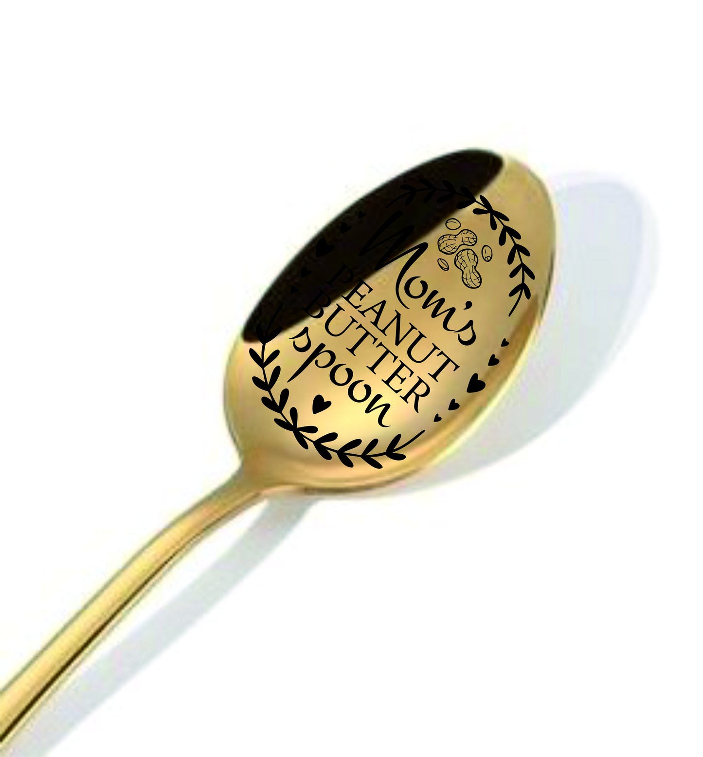 Name peanut butter spoon, Personalized ice cream shovel Engraved name cutlery Custom Christmas keepsake gift for her him mom dad boyfriend