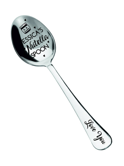 Personalized Ice Cream Spoon for him, Engraved Mom's Peanut Butter Shovel, Family Christmas Basket Filler, Funny Christmas Stocking Stuffer