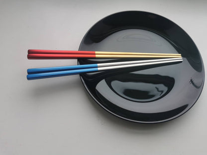 Engraved Chopsticks Set: Personalized Stainless Steel Cutlery, Gift Wrapped