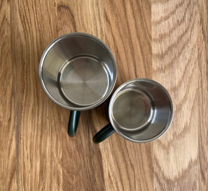 size comparison, big and smallcups