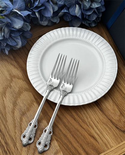 Engraved Wedding Forks Set: Personalized Mr & Mrs Keepsake