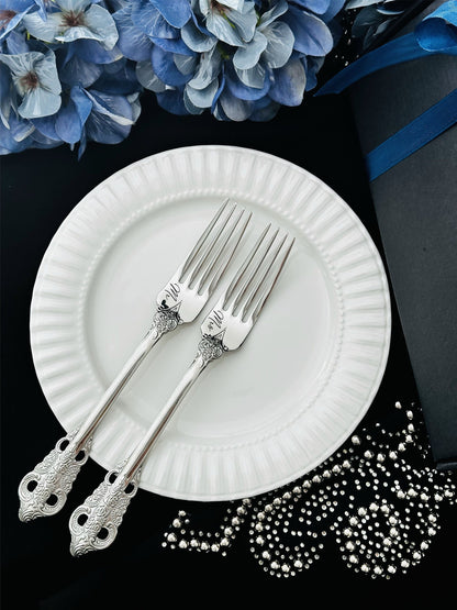 Engraved Wedding Forks Set: Personalized Mr & Mrs Keepsake
