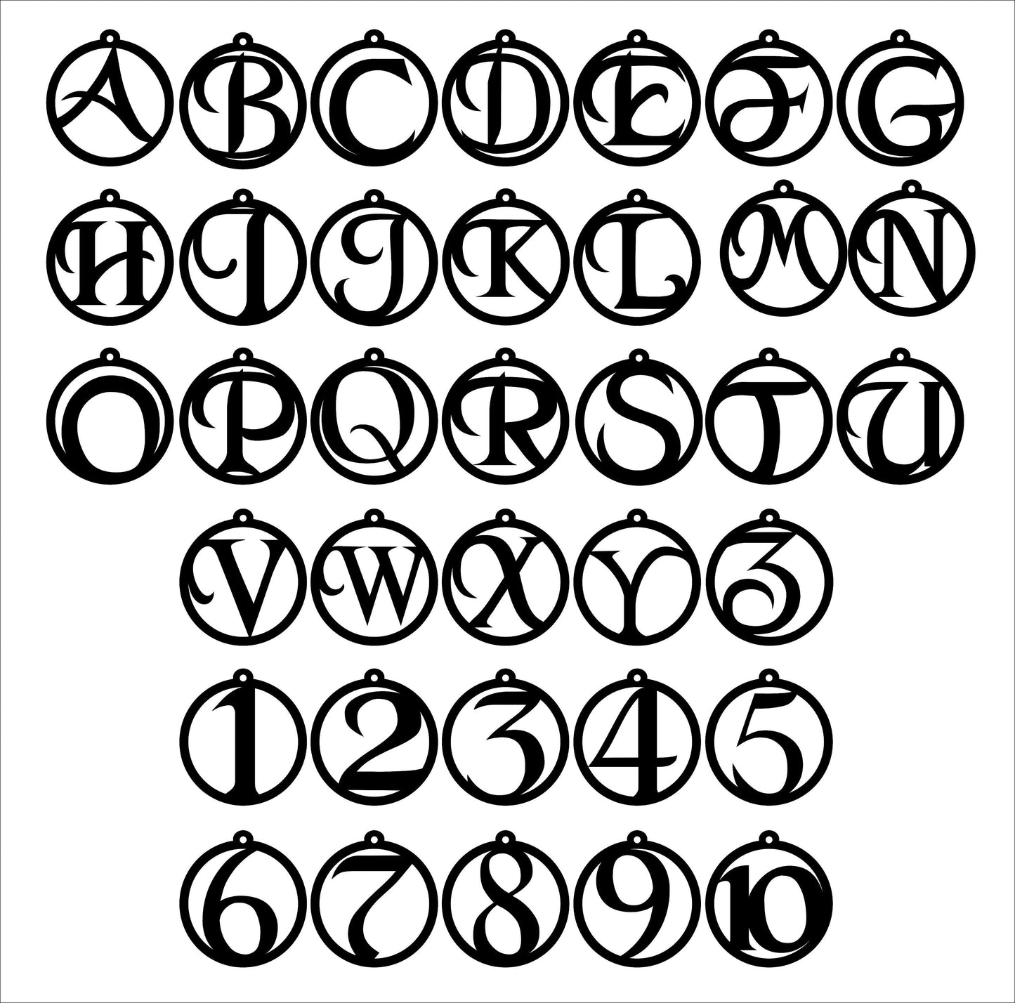 Custom Acrylic Initial Gift Tag: Personalized Christmas Ornament