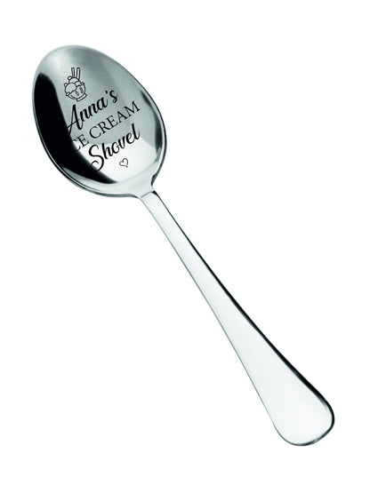 Personalized Cocoa Spoon, Engraved Peanut Butter Shovel for Dad, Stocking Stuffer for Kids, Family Corporate Favors, Christmas Basket Filler