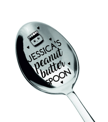 Personalized Cocoa Spoon, Engraved Peanut Butter Shovel for Dad, Stocking Stuffer for Kids, Family Corporate Favors, Christmas Basket Filler