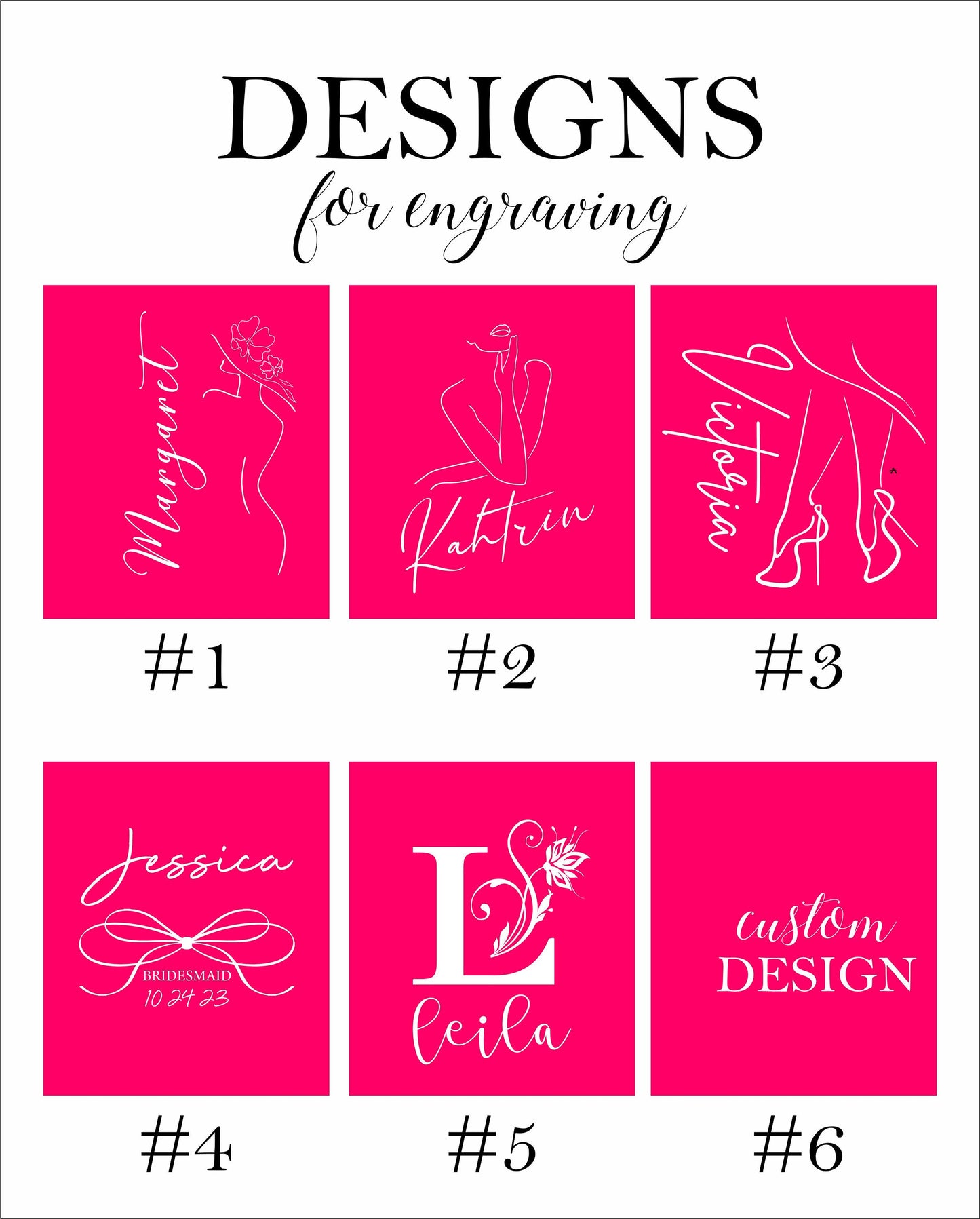 Custom Bride Bridesmaids Hip Flask Engraved Flask for Ladies Women, Elegant Wedding Bridal Shower Birthday Party Gift, Personalized Present