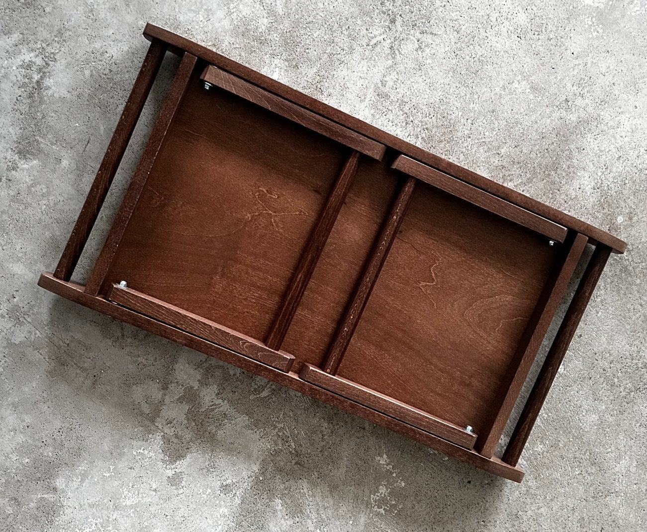 Personalized Wooden Bed Tray Table: UV Printed Folding Lap Desk