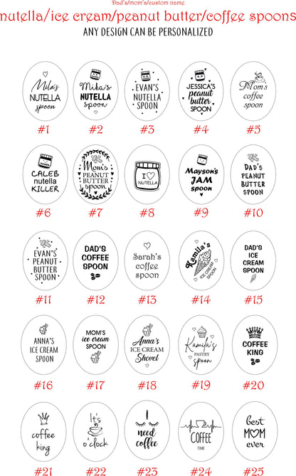 Personalized Cocoa Spoon, Engraved Peanut Butter Shovel for Dad, Stocking Stuffer for Kids, Family Corporate Favors, Christmas Basket Filler