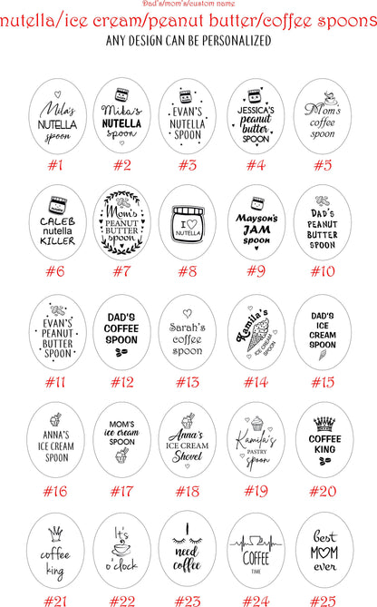 Personalized Cocoa Spoon, Engraved Peanut Butter Shovel for Dad, Stocking Stuffer for Kids, Family Corporate Favors, Christmas Basket Filler