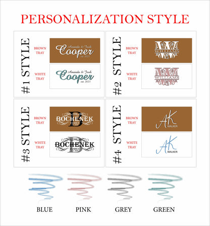 Personalized Wooden Bed Tray Table: UV Printed Folding Lap Desk