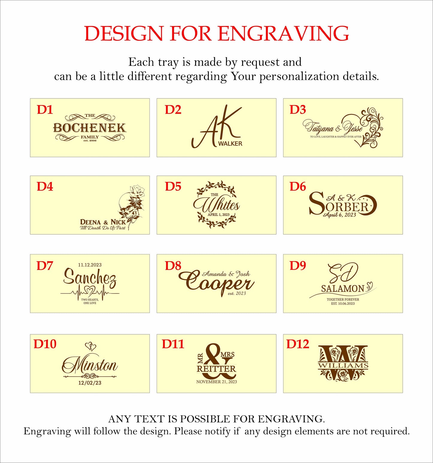 Engraved Wooden Bed Tray Table: Personalized Folding Breakfast Desk