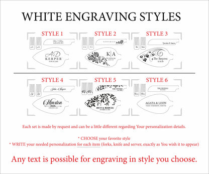 Personalized Wedding Cake Knife Set: Engraved Stainless Steel Cutlery, Mr & Mrs Gift