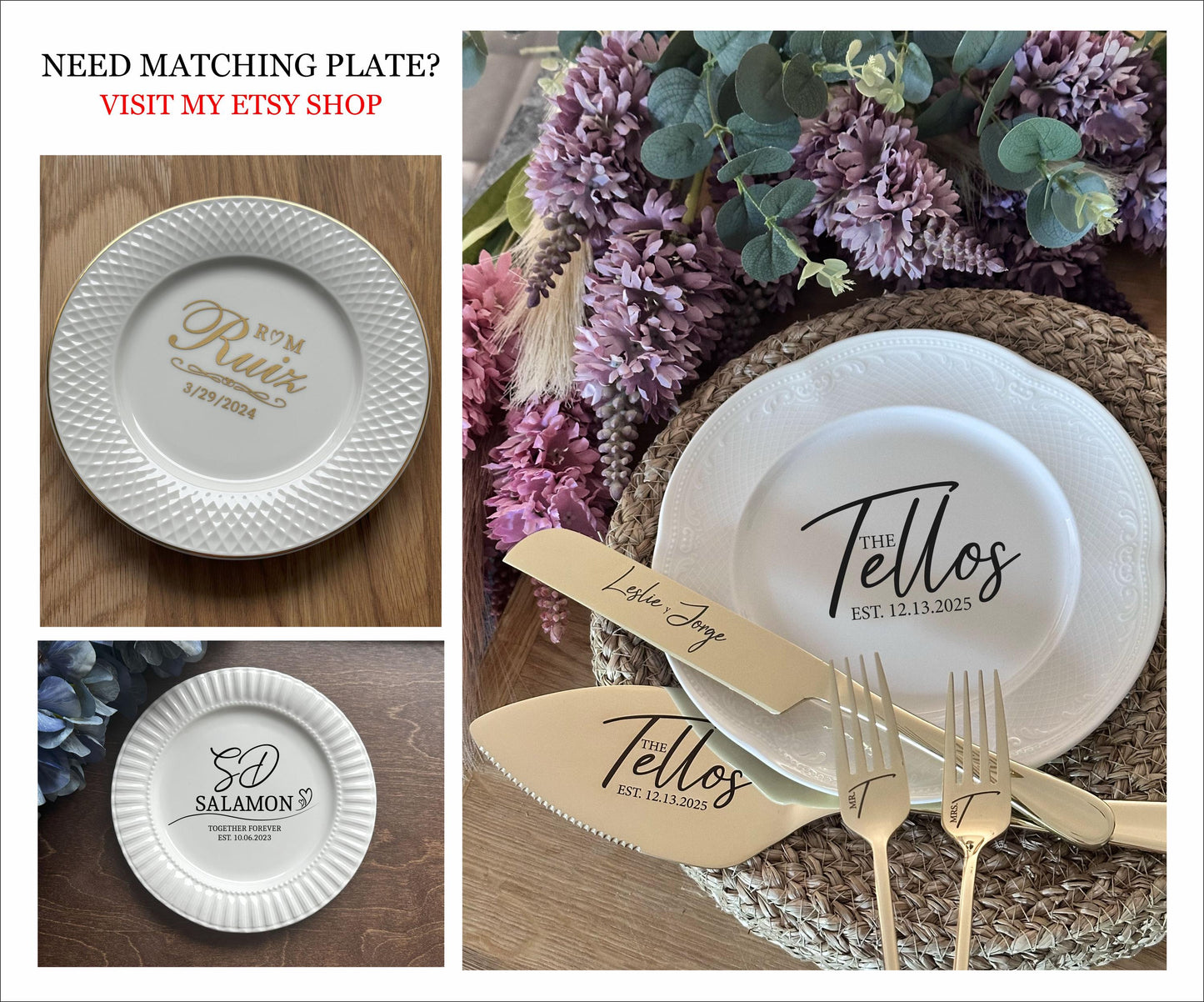 Solid Black Cake Cutting Set for Couple: Custom Engraved Wedding, Anniversary, Engagement Keepsake for Best Friends, Son, Daughter