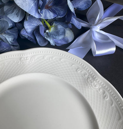 Porcelain Plate for Wedding Cake Serving Ceremony: Personalized Keepsake for Mr Mrs, Bridal Shower Engagement Gift with Initials Last Name