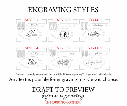 Engraved Cake Serving Set for Wedding: Elegant Personalized Cutters and Forks, Solid Stainless Steel Keepsake for Couple, Dispatched from US