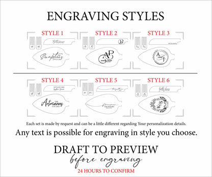 Personalized Cake Cutting Cutlery Kit for Wedding: Luxury Gift Wrapped Keepsake with Customized Engraving for Couple