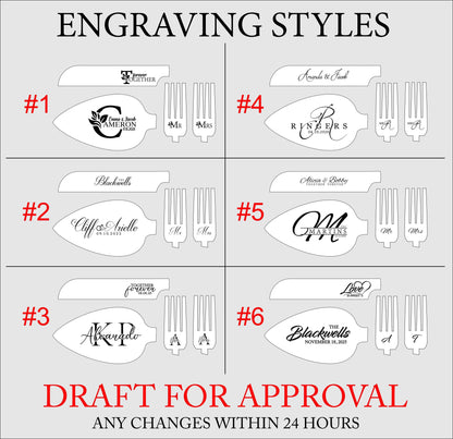 Wedding Knife, Cake Forks and Server, Personalized GIFT BOXED Cutlery Set for Bridal Shower Party, Anniversary, Cake Cutting Ceremony